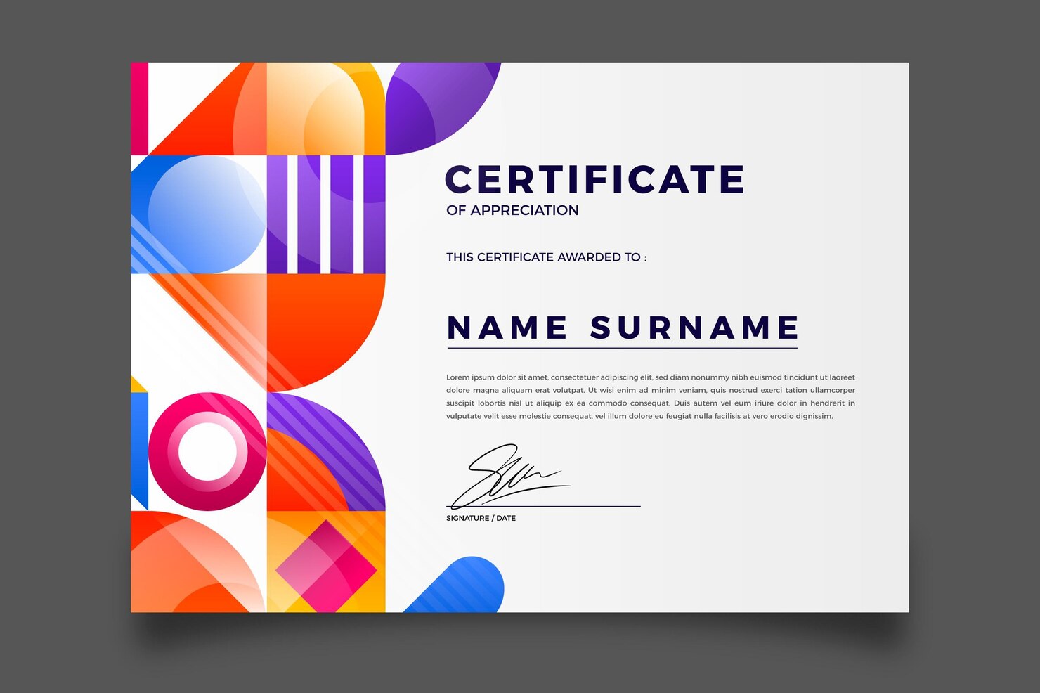 Certificate Design